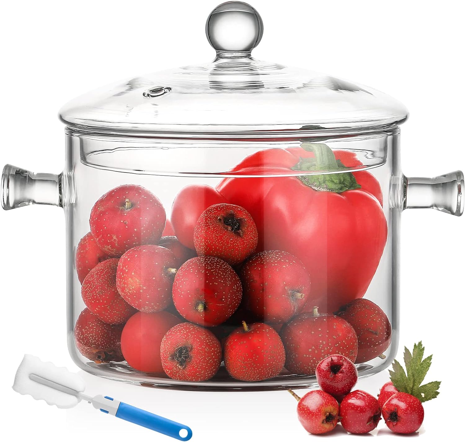 Olla Tapa de Vidrio borosilicato Transpa