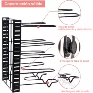 Organizador De Ollas 8 Niveles