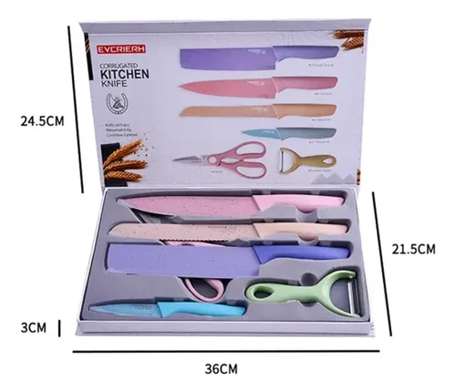 Set de Cuchillos de Cocina Acero Inoxidable