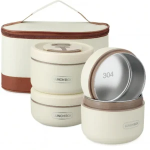 SET LONCHERA TERMICA X4 TAZAS
