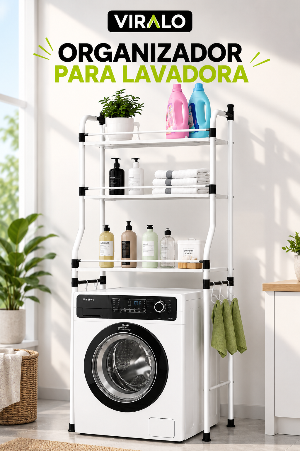 Combo x2: Organizador para Baño + Organizador para Lavadora - Imagen 2