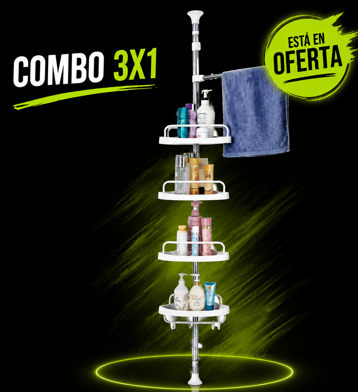 Combo Estante +Organiza de Lavadora+Baño - Imagen 3